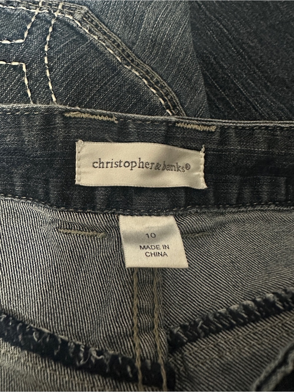 Christopher & Banks Dark Blue Denim Jeans - Picture 5 of 6